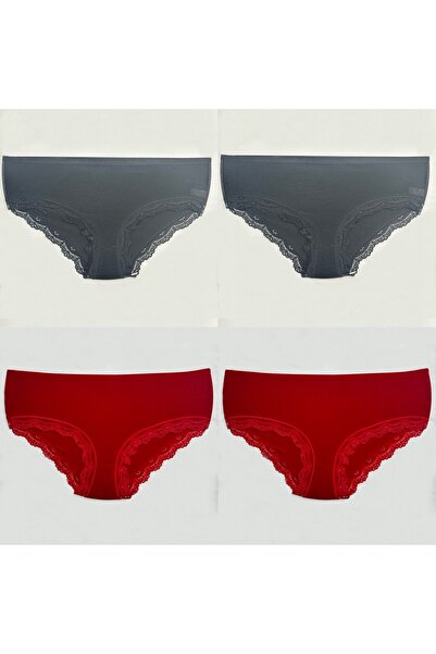 Clara Butik Γυναικείο εσώρουχο 4 τεμαχίων με ψηλή μέση (εξαιρετικά μαλακό και...