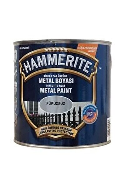 Marshall Hammerite Metal Boyası Düz Gümüş 2,5 Lt
