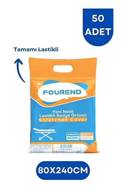 50 Adet Lastikli Sedye Örtüsü