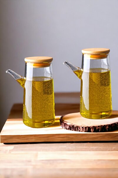 ALBETTO 2 عبوة من زيت الخل الزجاجي البورسليكات 330 مل 3826-2