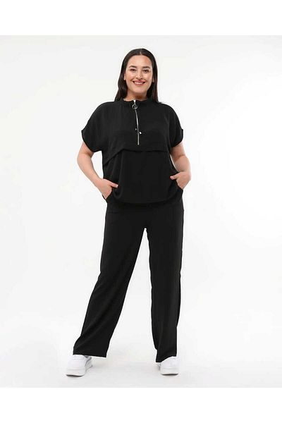 Butik Nilyam Дамски спортен костюм с цип, размер "Pull Size", 24070