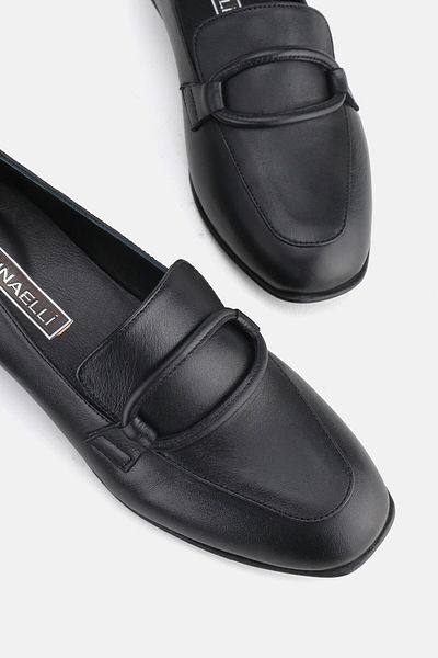 TUNAELLİ PANTOFI DE FEMEIE NEGRĂ PIELE NATURALĂ VERITĂ 36-41