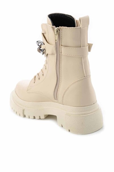 Bambi Béžové dámské kozačky a kozačky02578002009