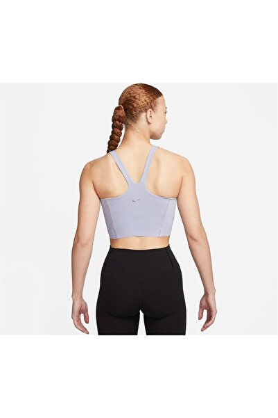 Nike Yoga Dri Fit Luxe Crop Tank Kadın Atlet GÜLER BİBER