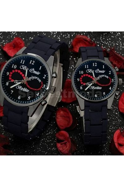 Spectrum Lover Watches Couple Clock Combination Valentine's Day Birthday Gift Heart Infinity Themed Clock