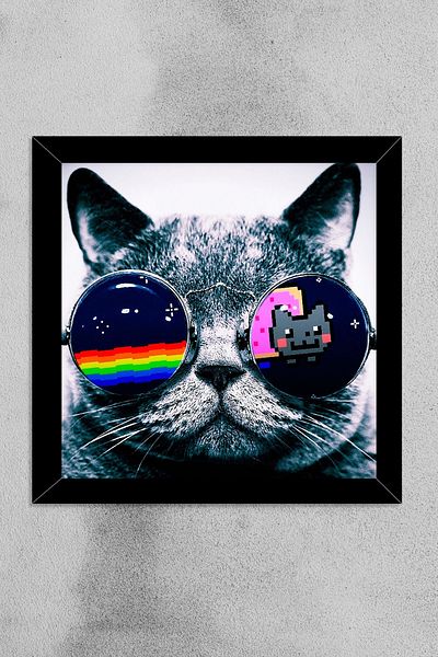 yhfoto Cat - Cat Rainbow - Cadru decorativ special conceput -yedabk75