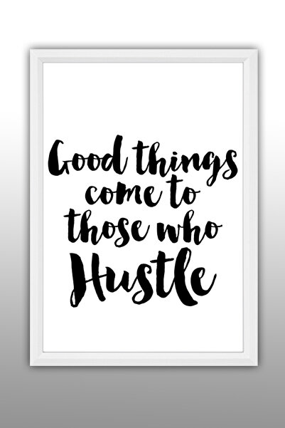 yhfoto Dobre stvari dolaze onima koji rade - A4 dekorativni okvir Re Sa šljok...