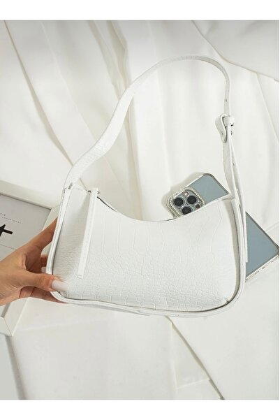 Mybag Μπαγκέτα με σχέδιο κροκόδειλου - Τσάντα χειρός και ώμου