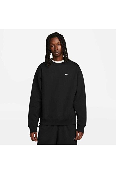 Nike Solo Swoosh Fleece Crew Erkek Sweatshirt DX1361-010
