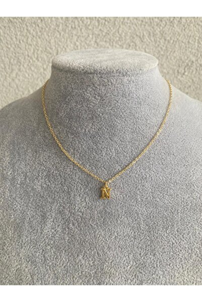 Judas Takı N Harf Gold Kolye , Baş Harf Kolye