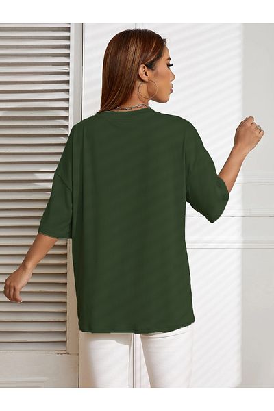 aynewmoda tricou oversize cu imprimeu urs