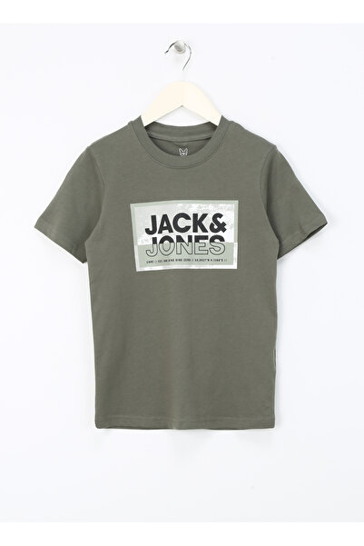 Jack & Jones με τύπωμα Καπνιστό μπλουζάκι για αγόρια JCOLOGAN TEE SS CREW NECK SS24 JNR