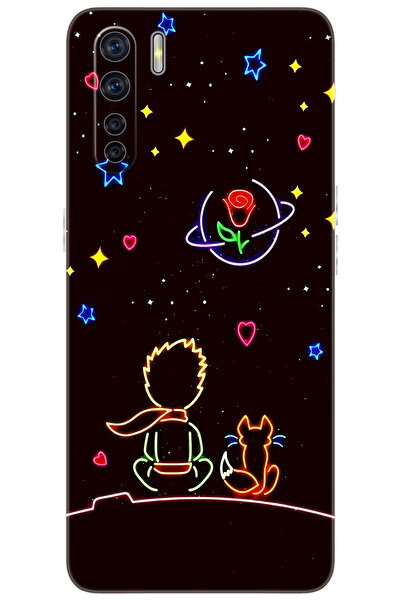 OPPO A91 / Reno 3 Uyumlu Kılıf Desen Baskılı Silikon Küçük Prens STK:642 CP-y...