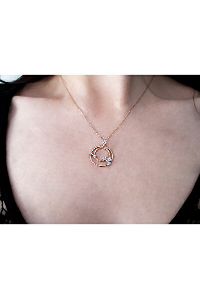 Sirius Pırlanta Pırlanta Kalp Motifli Halka Kolye