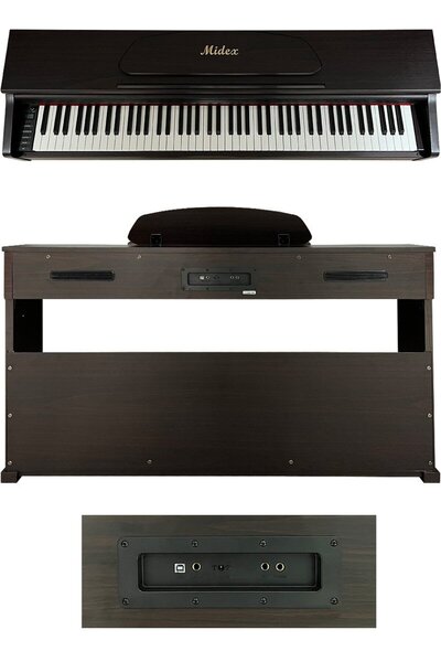 Midex Plx-190sr Gül Ağacı Dijital Piyano 88 Tuşlu Hammer Action Ve tuş Hassasiyeti