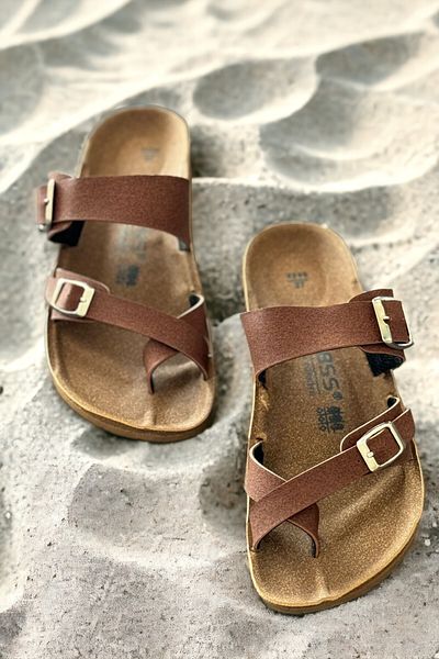 DİGGO Tan Beach Slippers and Sea Shoes