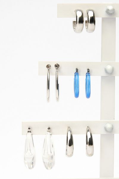 Penti Octavia Silver Earring Set