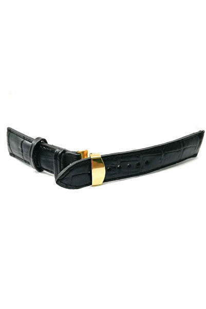 FADO Hertür Saate Uygun  Kelebek  Toka  20 mm  Siyah  sarı tokalı   Kordon