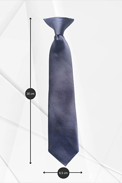 Simala Вратовръзка с капси и сатен за момче, цвят опушен