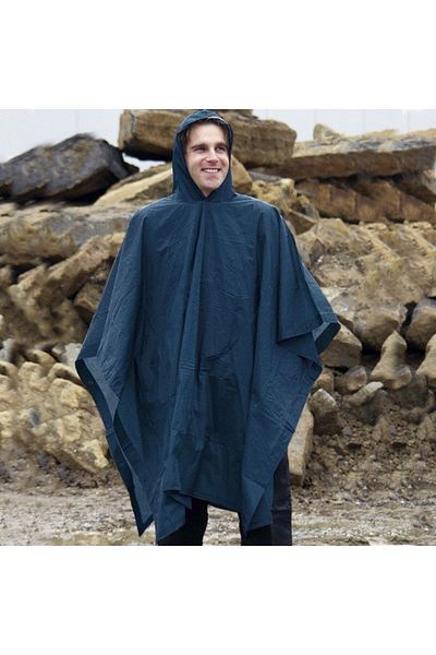 ervo tactical Navy Blue Poncho Raincoat