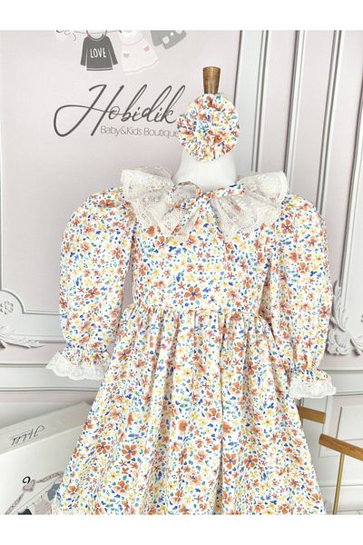 Hobidik Baby Kids Cotton Poplin Long Length Dress