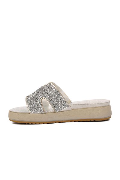AYAKMOD 286064 Silver Women's Slippers