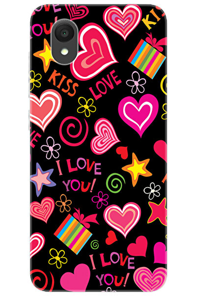 Alcatel 1 2021 (5033F) Compatible Case Pattern Printed Silicone Brace Love NGO:265 CP-3Gz7JFH