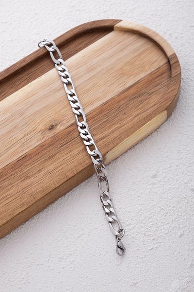 ByFlorya Jewelry Figaro Chain Anklet - 6mm 22cm 4cm - Summer in Sea, Daily Use, Anti-Tarnish Anklet