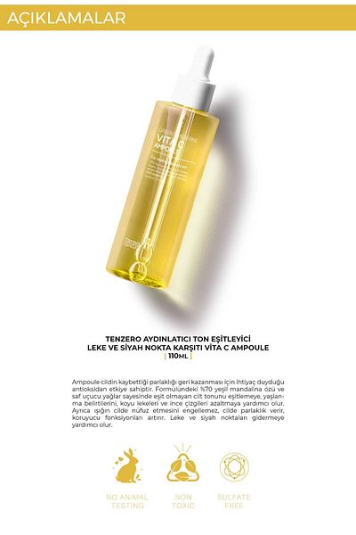 TENZERO Vitamin C Brightening Tone - Anti-Blemish and Blackhead Serum 110ml