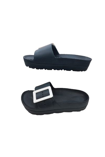 GEZER Γυναικείες παντόφλες Navy Blue Ultra Light - Πόρπη, Casual, Κομψές gzrr698-00
