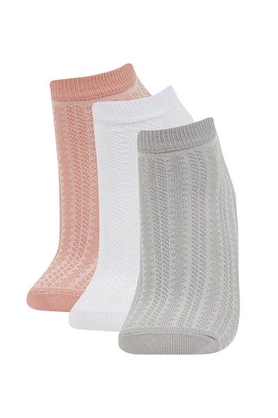 DeFacto Ciorapi de damă din 3 piese din bumbac B6018axns