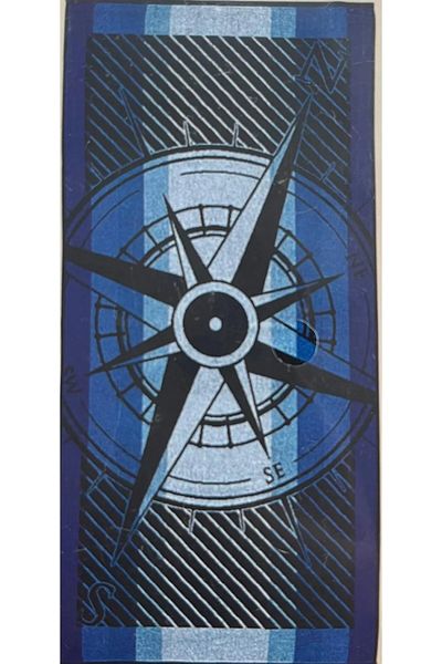 Özdilek Πετσέτα Παραλίας Nice Blue Compass 70x150 cm