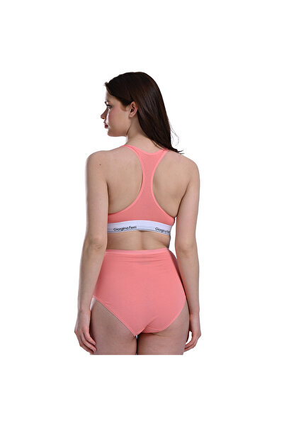 GIORGINA FERRI Cutie din Lycra cu 5 chiloți premium cu talie înaltă, potriviti pentru uz zilnic Berry G-007 D