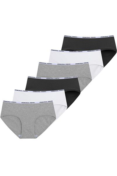 GIORGINA FERRI Lycra Box of 6 Premium Daily Use Bato Panties Amelia G-008 A