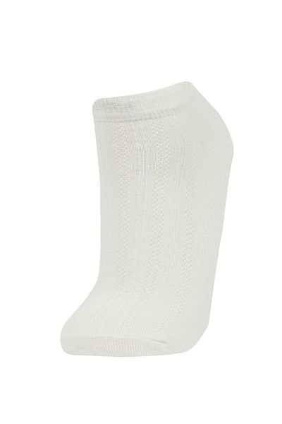 DeFacto Woman's 3-Piece Cotton Booties Socks B8450axns
