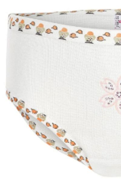 ERDEM İÇ GİYİM Chiloți pentru fete Erdem White Rib Stone 4325