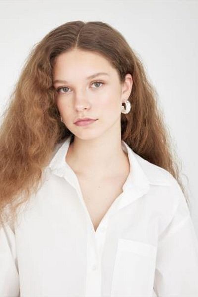 DeFacto Creolen für Damen aus Silber C7095AXNS