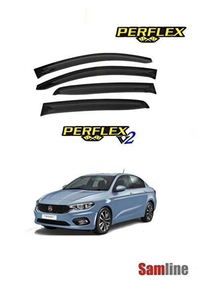 PERFLEX Fiat Egea Sedan 2017 Model Cam Rüzgarlığı (4 Cam Set)