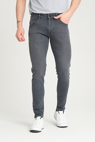 FBI Erkek FBI 950ord183-Grey DİEGO Kot Süper Skiny Yıkamalı Likralı Jean Pant...