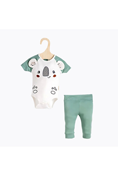 Rise Raba Baby Set Cotton Short Sleeve Printed Top and Bottom Set with Snaps ...
