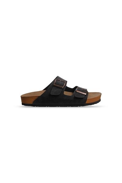 M.P. MP Double Band Men's BLACK Casual Slippers