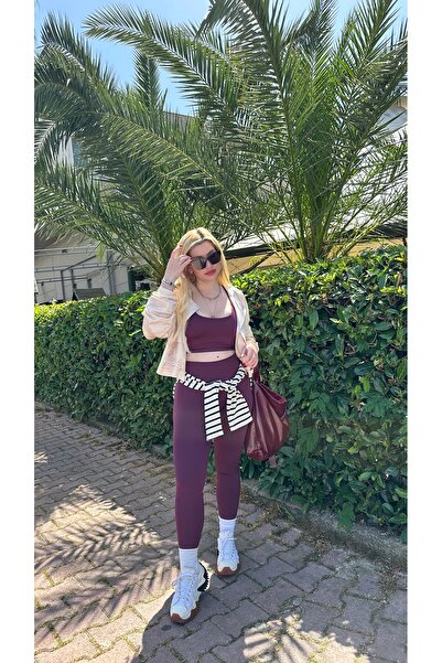 TOTAL Push-up özellikli Bralet Tayt Takım