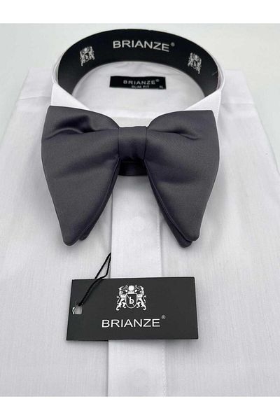 Brianze Smoked Large Bow Tie
