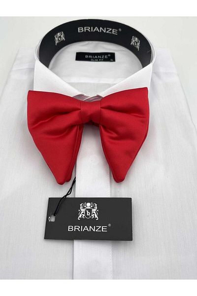 Brianze Red Big Bow Tie