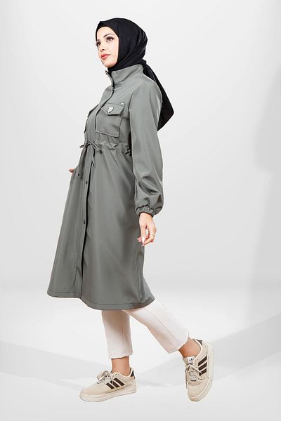 Beyza Μέντα Bondit 3830 Hijab Raincoat
