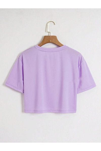 Revasser Tricou de damă Brooklyn, colorat, cu imprimeu personalizat, din bumbac, cu decolteu triplu, pieptănat
