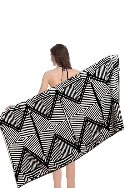 CottonTherapy Serious 80x160 cm Πετσέτα μπάνιου Πετσέτα θαλάσσης μακράς διαρκείας 100% βαμβάκι