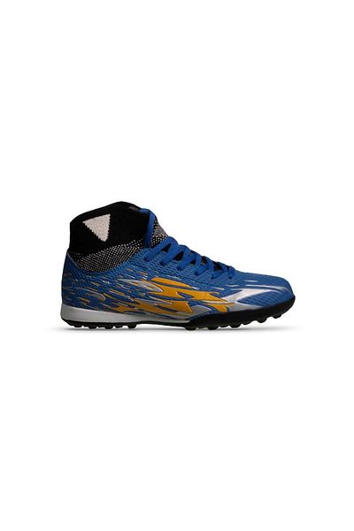 MP ONE Pantofi de fotbal pentru copii Swiftgrip, albastru, cu șireturi