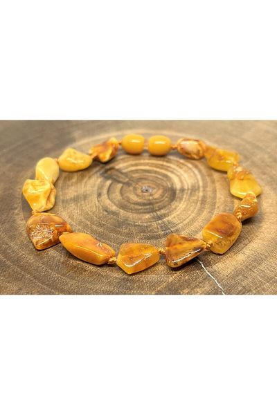 Kotryna Drop Amber Free Cut Special Color Adult Bracelet