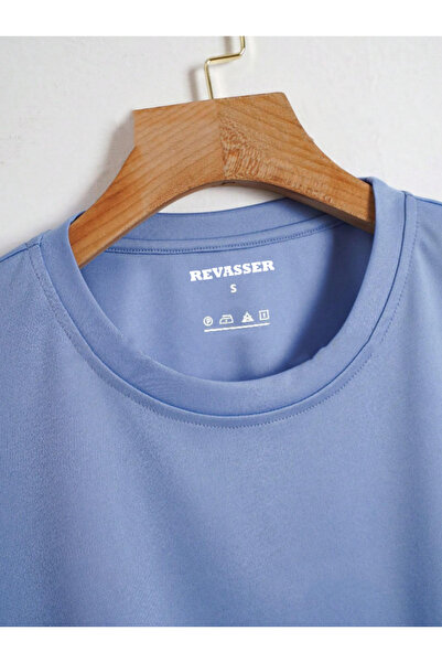 Revasser Μπλουζάκι Brooklyn Colorful Oversize Cotton Crop - Crew Neck, Special Printed
